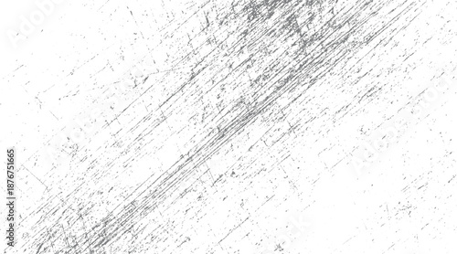 White background with a dense network of fine grey scratches and textured lines creating a heavily distressed and aged surface with a grunge aesthetic