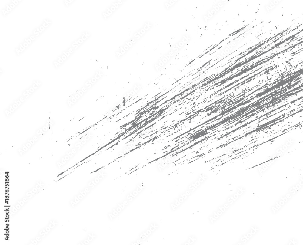 Naklejka premium Abstract diagonal textured background with dense grey scratches and speckles on a white surface conveying a rough and worn aesthetic