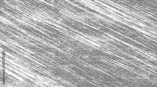 Dense diagonal scratch texture in gray and white creating a strong abstract background with a weathered and rough aesthetic impactful