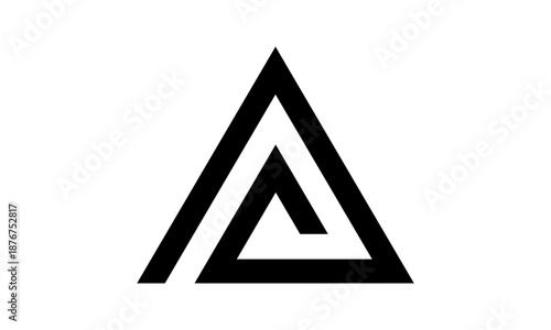 Abstract Letter A Logo Design	
