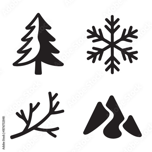 Winter silence symbol expressing solitude and calm seasonal mood