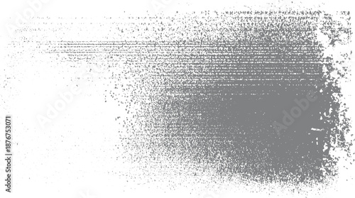 Abstract textured background with scattered dots and horizontal lines creating a distressed grunge effect in shades of gray and white