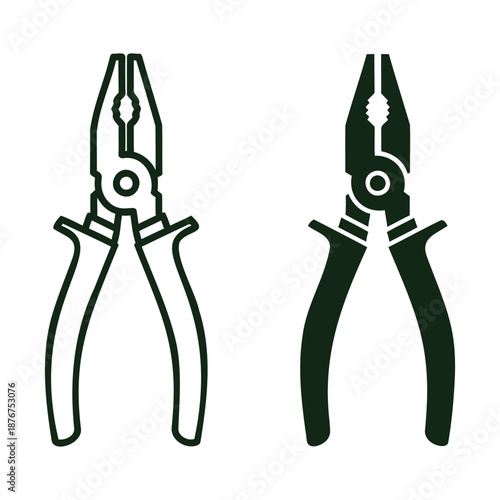 pliers icons in two different colors