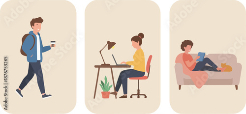 Daily Routine Activities Set