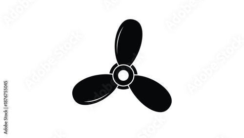 a black and white image of a propeller