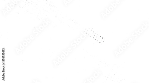 Minimalist grayscale abstract with scattered small dots and subtle textured on a predominantly white background