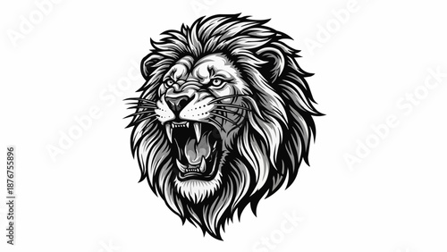 lion head vector