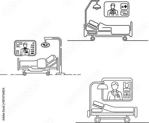 Telemedicine Hospital Beds and Virtual Doctor Consultations