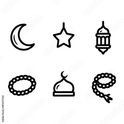 Religious Emblems: A collection of meticulously crafted religious symbols is presented, representing the essence of faith and spirituality with clarity.