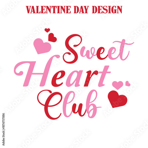 Sweet Heart Club, Sweet Heart Club Svg, Sweet Hearts Club Sweatshirt, Cute Valentine Sweater, Pink Love Pullover, Girly Romantic Shirt, Valentines Day Outfit, Gift For Her