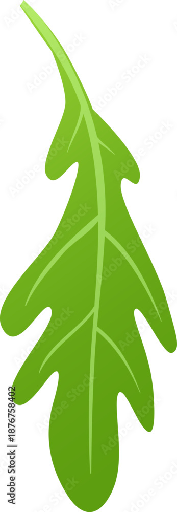 Obraz premium Green arugula leaf indicating healthy eating and freshness