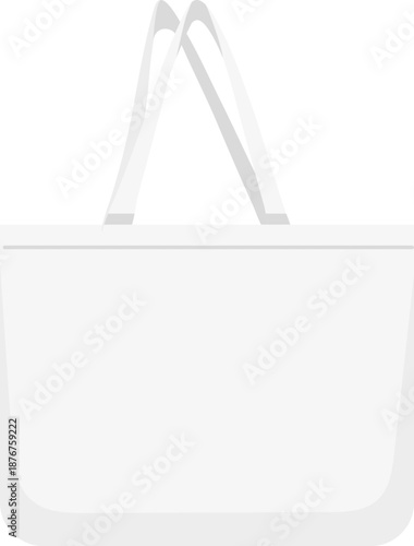 White blank canvas tote bag for branding