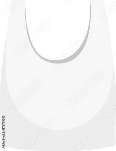 White single use plastic grocery shopping bag concept