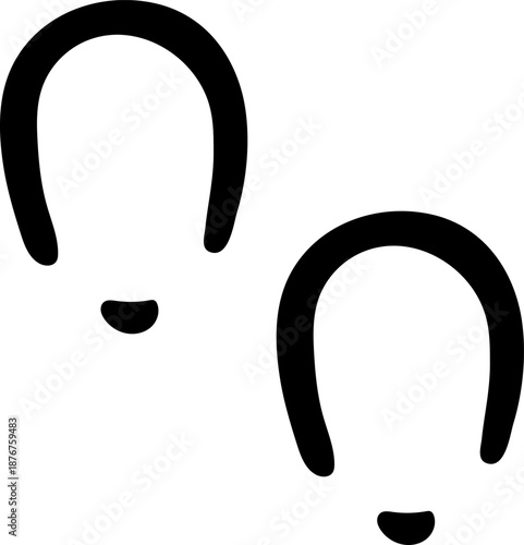 Footprints icon symbolizing direction, progress, or journey