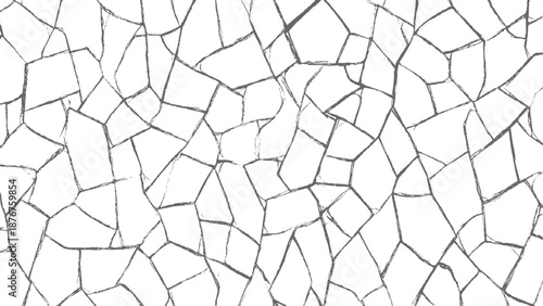 Cracked surface texture with irregular polygonal shapes and rough linear divisions creating a distressed aesthetic