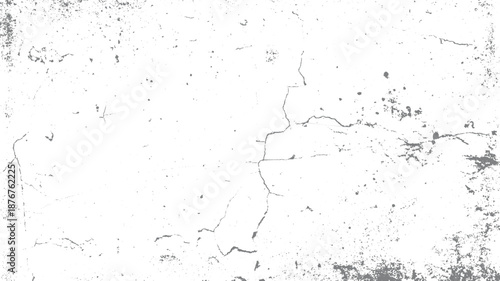 Cracked concrete wall texture with grey and white imperfections and scattered speckles for a grunge effect