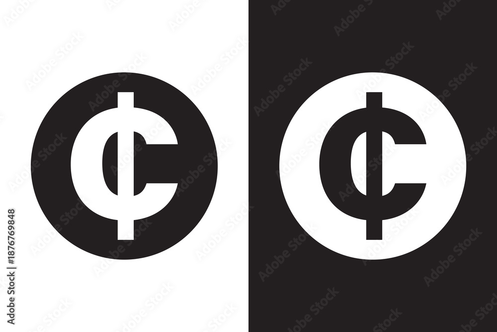 Fotografie cent sign icon