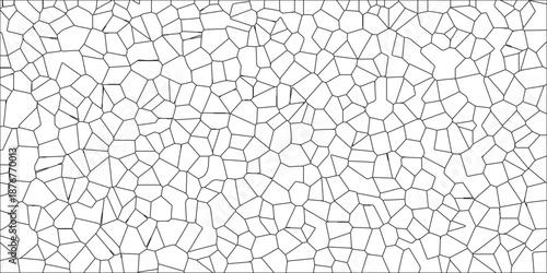 Abstract broken glass crystalize isolated quartz geometric retro tiles. Diamond shape polygonal texture Crystalized form strokes vector design. Black & white broken quartz stained glass background.