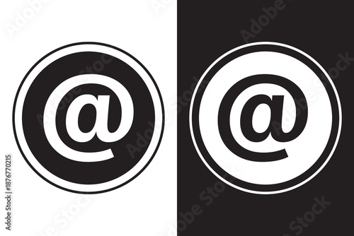 Vector Black And White At Symbol Icons