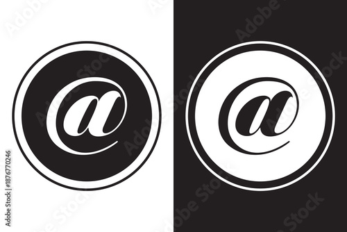 arroba symbol isolated icon vector illustration design