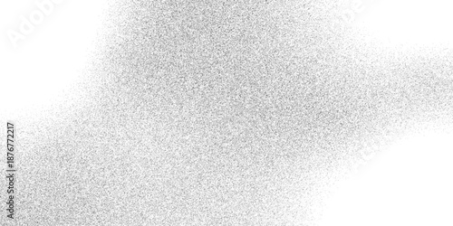 Stippled grain halftone overlay and Rough grunge sand dots backdrop Gritty distressed. Retro spray grit and charcoal ink form abstract dot work design. Black stippled noise background particles