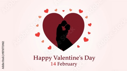 Happy valentine's day on 14 february