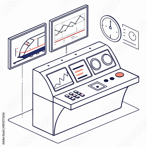 Train control center display