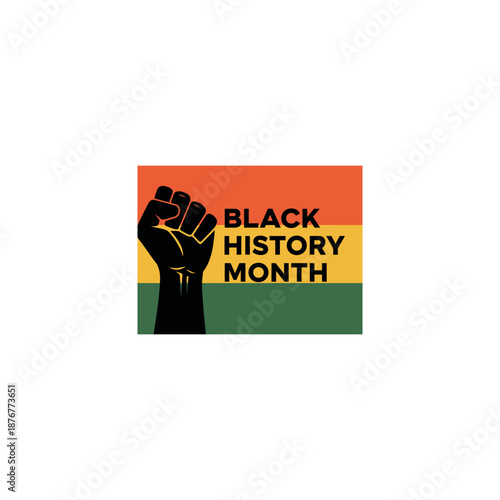 Black Power Fist Illustration