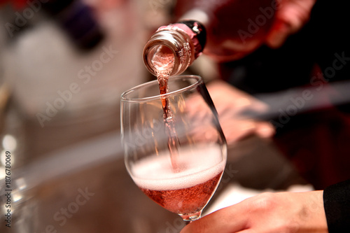 Lambrusco wine from Emilia Romagna region in Italy