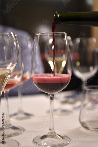 Tablou pe pânză Lambrusco wine from Emilia Romagna region in Italy