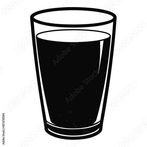 Wine glass with wine for tasting flat vector icon for apps and websites