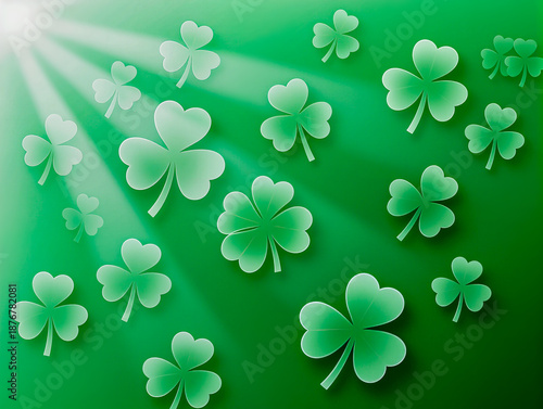 Naklejka st patrick background