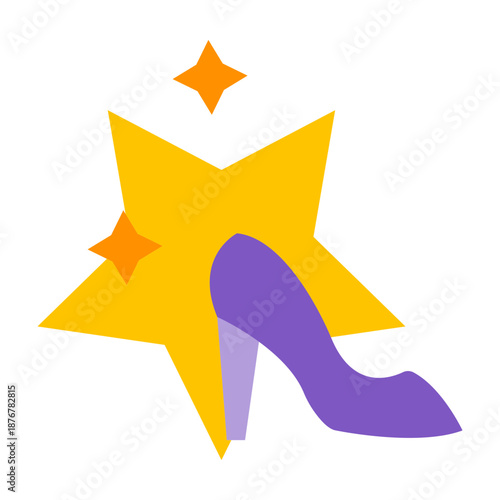 Fashion Show Vector Flat Icon Design