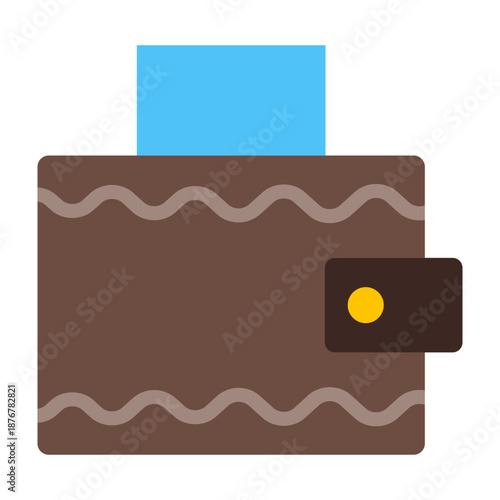 Wallet Vector Flat Icon Design