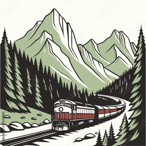 Mountain train journey
