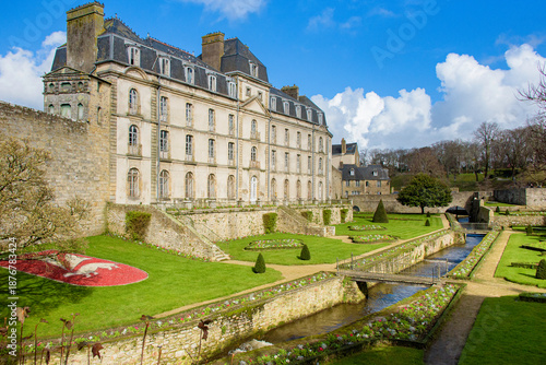Parcs et jardins du chateaux à Vannes, Morbihan, Bretagne