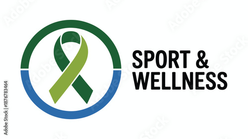 Sport & wellness awareness ribbon Vector