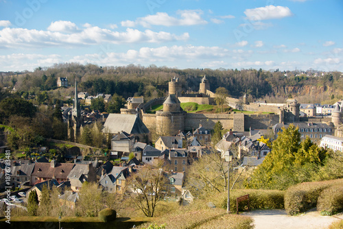 Fougères, ville fortifiée, intra-muros, Ille-et-Vilaine, Bretagne, France