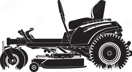 Zero turn mower with steering levers and cutting deck