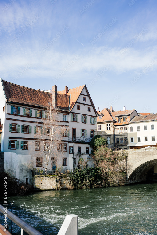 Fototapeta premium Bamberg Bayern Bauwerk Altes Rathaus