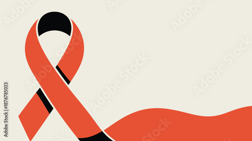 Awareness ribbon for disease Vector