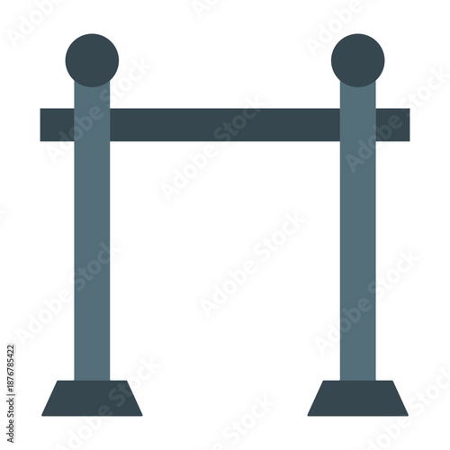 Pullup Bar Vector Flat Icon Design