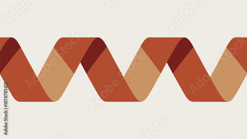 Abstract brown zigzag pattern Vector