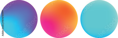 3D Glossy Colorful Spheres and Round Buttons Collection – Shiny Glass Orbs with Reflection and Light Effects – Orange Red Rainbow Bubble Globe Icons – Circular Vector Illustration for Web Design Symbo