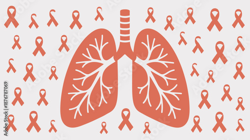 Awareness for lung health Vector