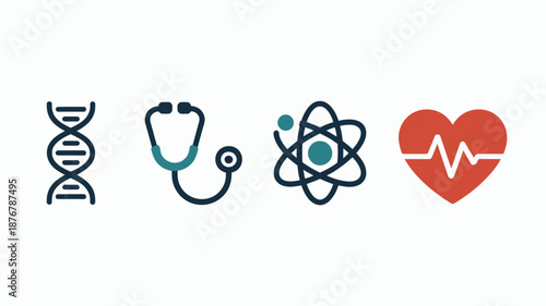 Medical and scientific symbols Vector