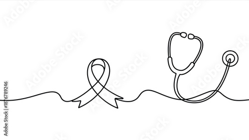 Awareness and healthcare symbols Vector