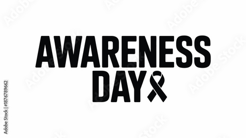 Awareness day ribbon Vector