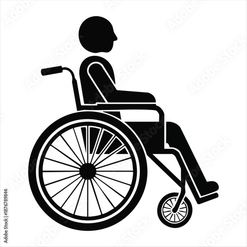Person in Wheelchair Icon symbol disability