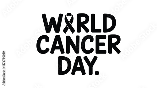 World cancer day celebration Vector